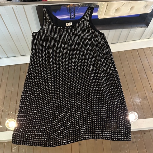 Haute Hippie Silk Rhinestone Beaded Sequin Mini Dress XS - Picture 5 of 9